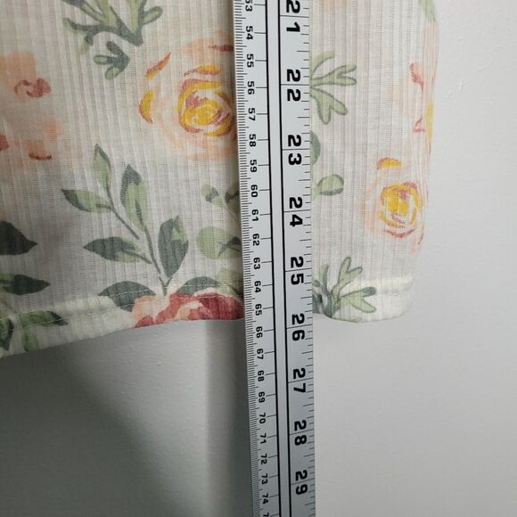 Feminine romantic floral vintage feel ribbed plus size lace trim tank top 2x NWT - Picture 6 of 6